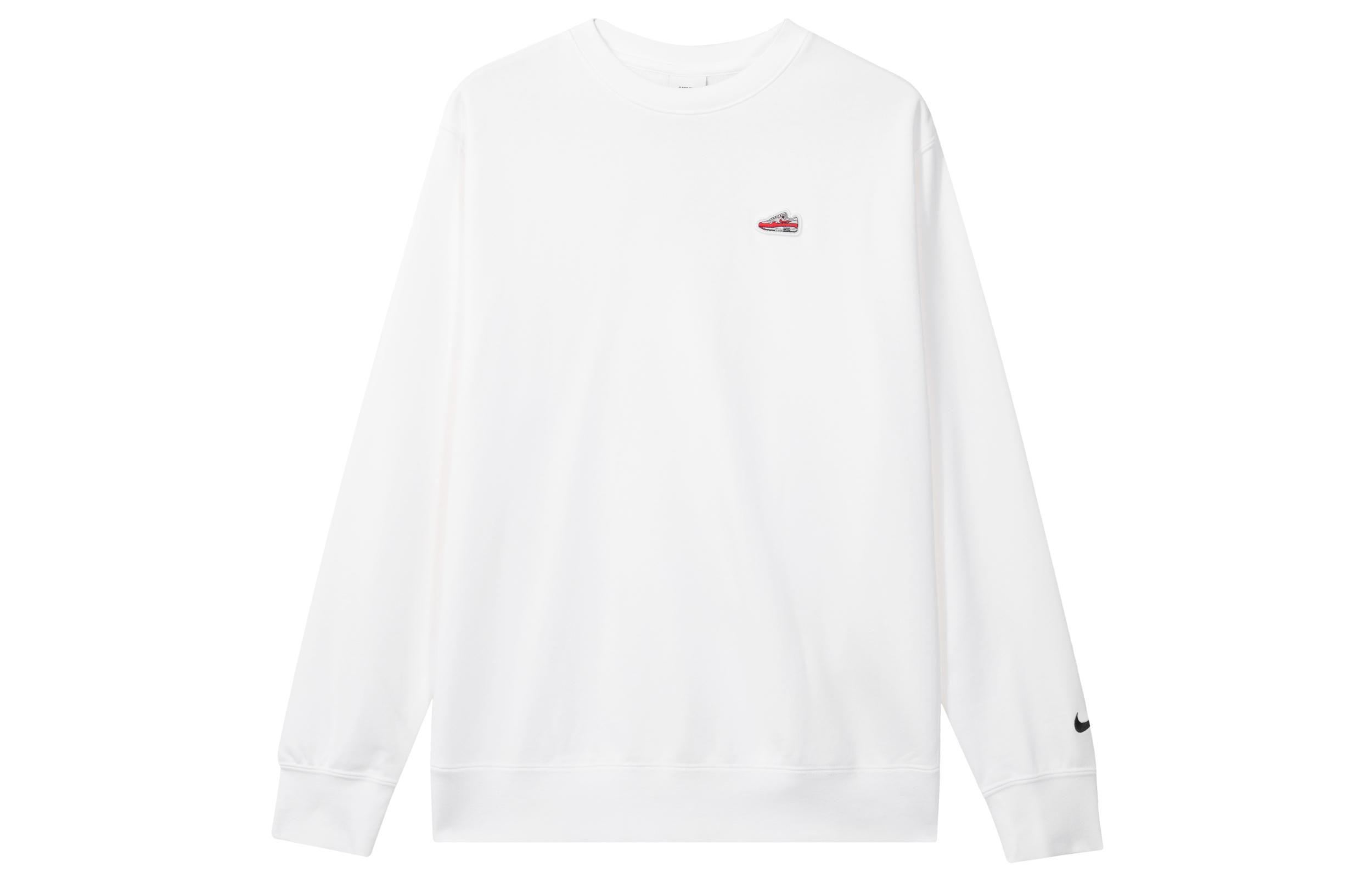 Nike Sweatshirts Men s White Crew Neck Moderate Regular FZ5203-100 XL