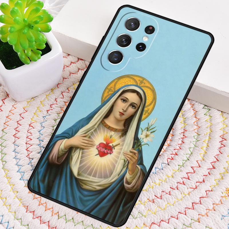 

Virgin Mary And Jesus Heart TPU Phone Case For Samsung Galaxy note 10 pro S26 S25 S24 S23 S22 Ultra Plus S21 FE S20 Cover Galaxy S25