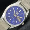 VINTAGE SEIKO 5 AUTOMATIC REFURBISHED JAPAN MENS BLUE COLOR DIAL WATCH A440549-4 Sk-a440549