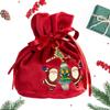 Santa Claus Christmas Eve Gift Bag Merry Christmas Gift Drawstring Pouch  Candy Storage