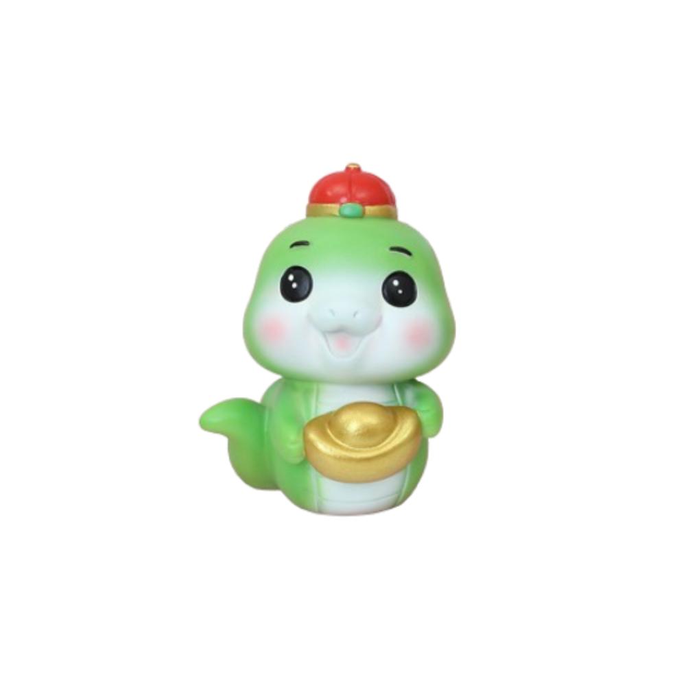 Small Zodiac Snake Figurine Traditional Snake Year Mascot  Home Office Car Accessories