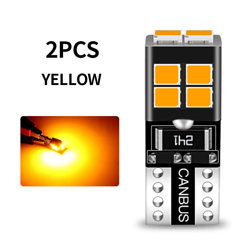 

2 шт. светодиодный парковочный фонарь W5W T10 Canbus для Skoda Fabia MK1 MK2 MK3 Felicia Karoq Kodiaq Octavia 1 2 3 Rapid Roomster Superb жёлтый