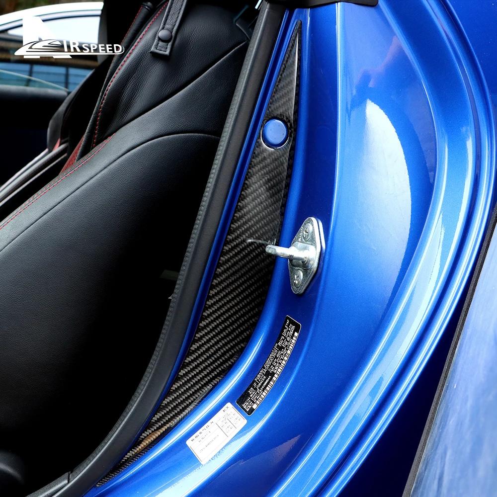 Real Carbon Fiber For Subaru BRZ Toyota GR86 2021 2022 2023 2024 Door Bumper Strip Sticker Edge Guard Scrape Protect Accessories