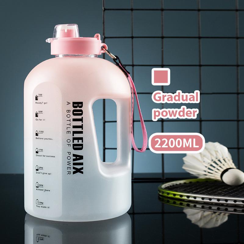 22L Sportovní láhev na vodu Prostorná 1galonová láhev na vodu s časovou stupnicí Plastová láhev bez BPA Pro venkovní aktivity Fitness pohár na vodu