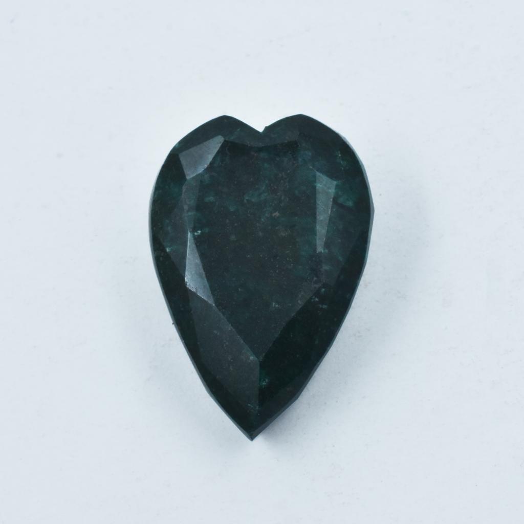 Natural Green Emerald Loose Gemstone 154.40 ct Heart Cut Big for Jewelry Making and Gem Collections