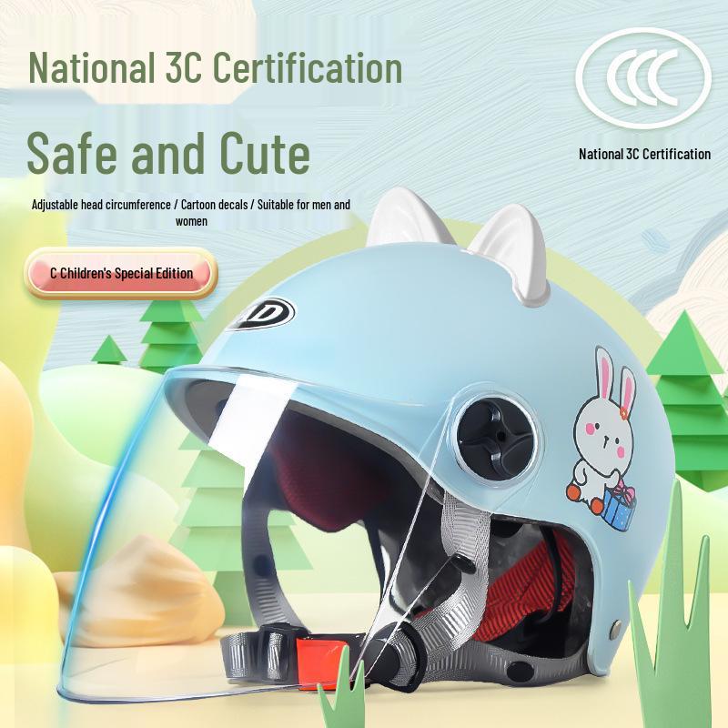 AD Kids' 3C Certified All-Season Electric Scooter & Motorcycle Safety Helmet