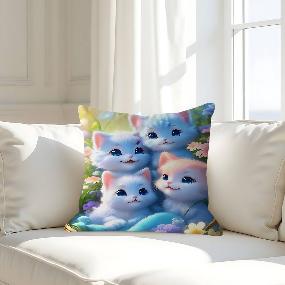 Cartoon Cute Animals Pillow Cushion Cover Pillowcase Living Room Sofa Home Decor Customized