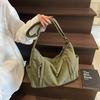 2026 Nnew Fashi Corduroy Shoulder Bags Large Capacity Women's Crossbody Bag Soft Casual Tote Handbag for Travel Work Daily Use