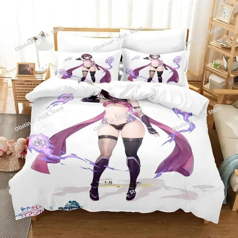 Ayakashi Triangle Beding Set Single Twin Ful Quen King-Sized Dimensionsd Dimensions Bed Linen Set Adult People Kid Bedrom Duvet cover Sets Anime Bed