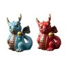 Mini Dragon Figurine Miniature Figurine Collectible Tabletop Ornament Dragon Statue for Cabinet Living Room Spring Festival