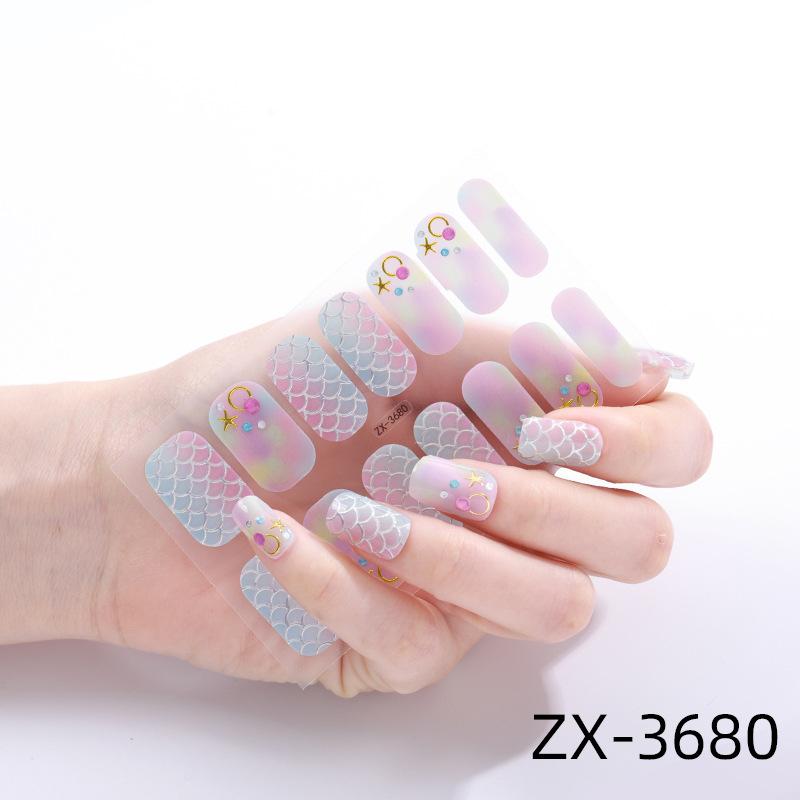 

Новые наклейки для ногтей из пленки с лаком для ногтей 3D алмазные ногти ins имитация алмазных наклеек для ногтей маленькие свежие наклейки для ногтей