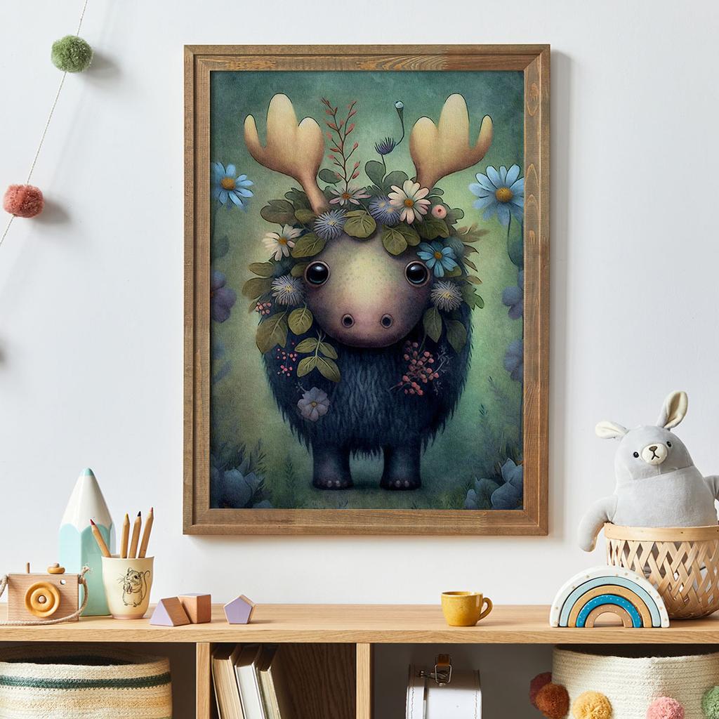 Poster for a Child Children's Pictures Moose