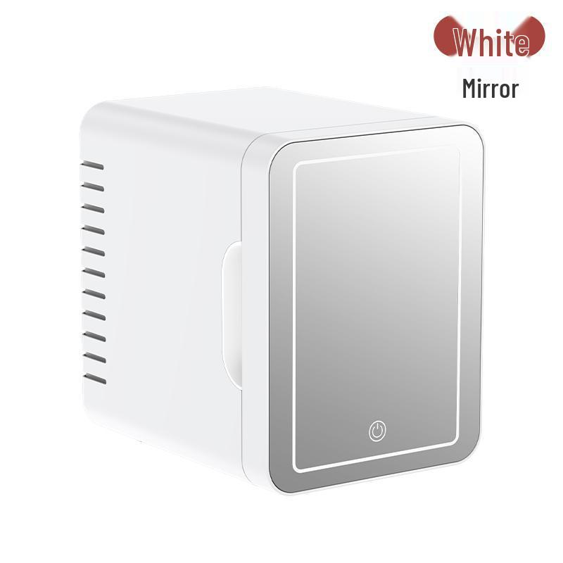 4L Dual-Use Mini Fridge for Car and Home - Ideal for Makeup, Masks, and Cosmetics