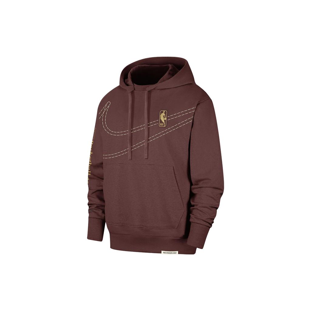 Nike Team 31 Standard Issue Hooded Drawstring Pocket Sweatshirt Men sweatshirt Brown DX9488-231