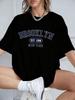 Brooklyn New York Est 1998 Prints TShirts Unisex Summer Short Sleeve T Shirt Loose ONeck Comfortable Tops Casual Clothes