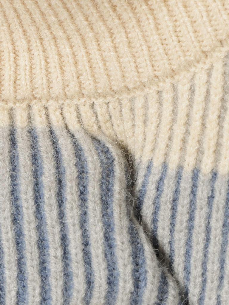 Strick-Farbschema Border Knit IVORY Einheitsgröße [Beams Heart] L/S Damen