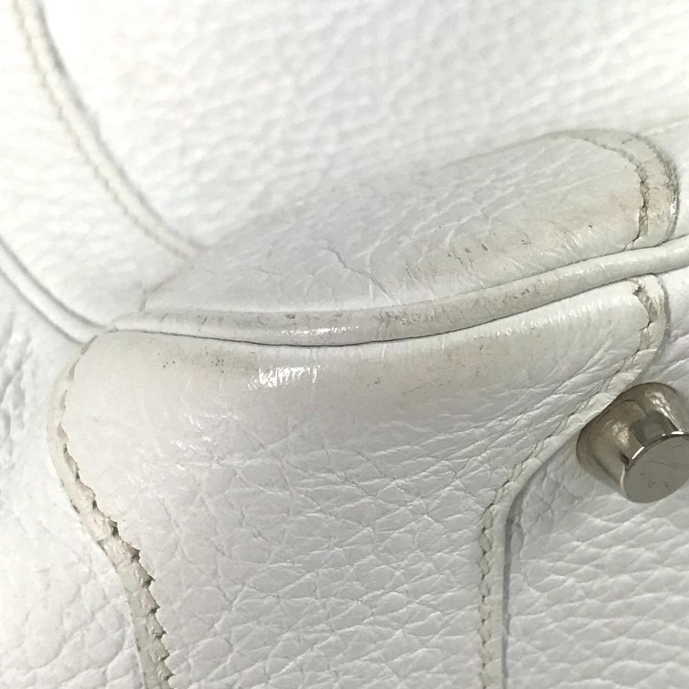HERMES Box Bag Omnibus PM BOX Hand Bag Taurillon Clemence White