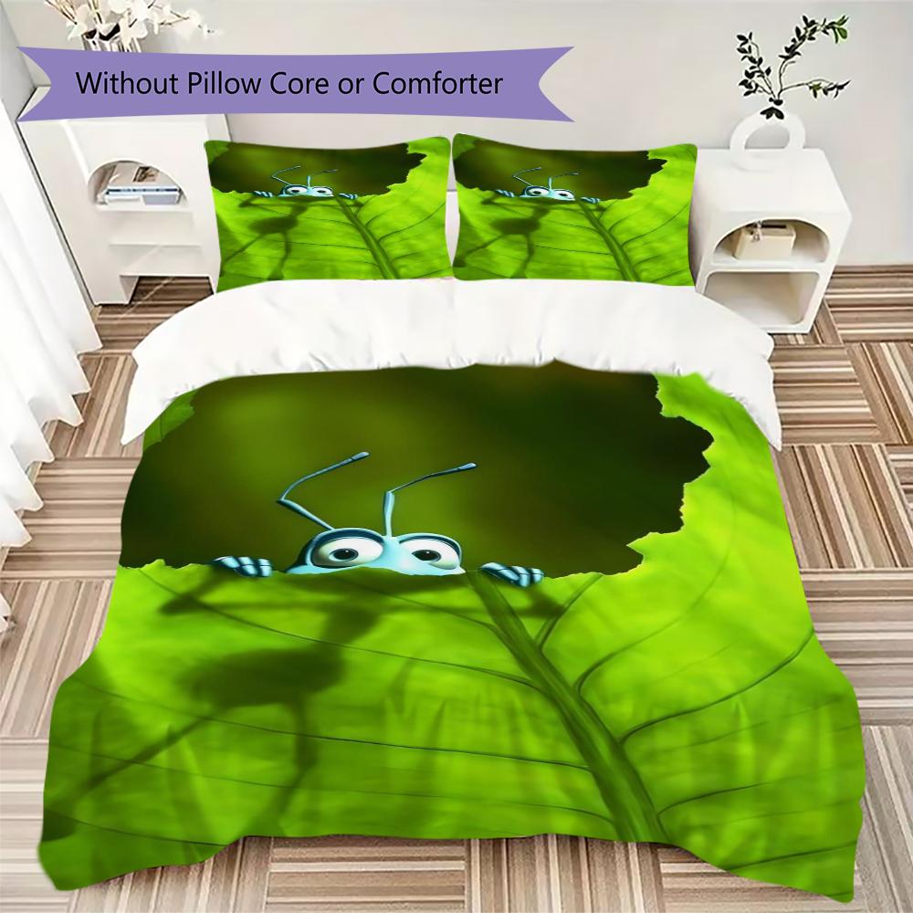 Biancheria da letto a tema A Bug's Life, Set copripiumino Copripiumino Federa Regalo di Compleanno per la Casa(1 * copripiumino + 2 * federa, senza nucleo)_lx