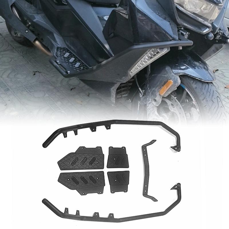 Motorcycle Carbon Steel Front Engine Crash Guard Bar Bumper Frame Bracket Protector For BMW C400GT 2025 матовый черный