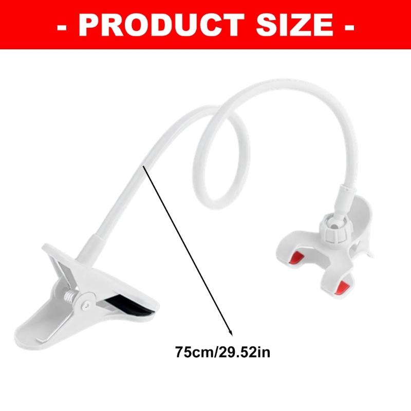 Lightweight Portable Adjustable Double Clamp Rod Stand for Easy Setups of Camera Lighting and Microphone Support