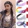 Hot Sell Boxer Braids Ponytail Wig Elastic Colorful High Temperature Synthetic Hair Long for Party