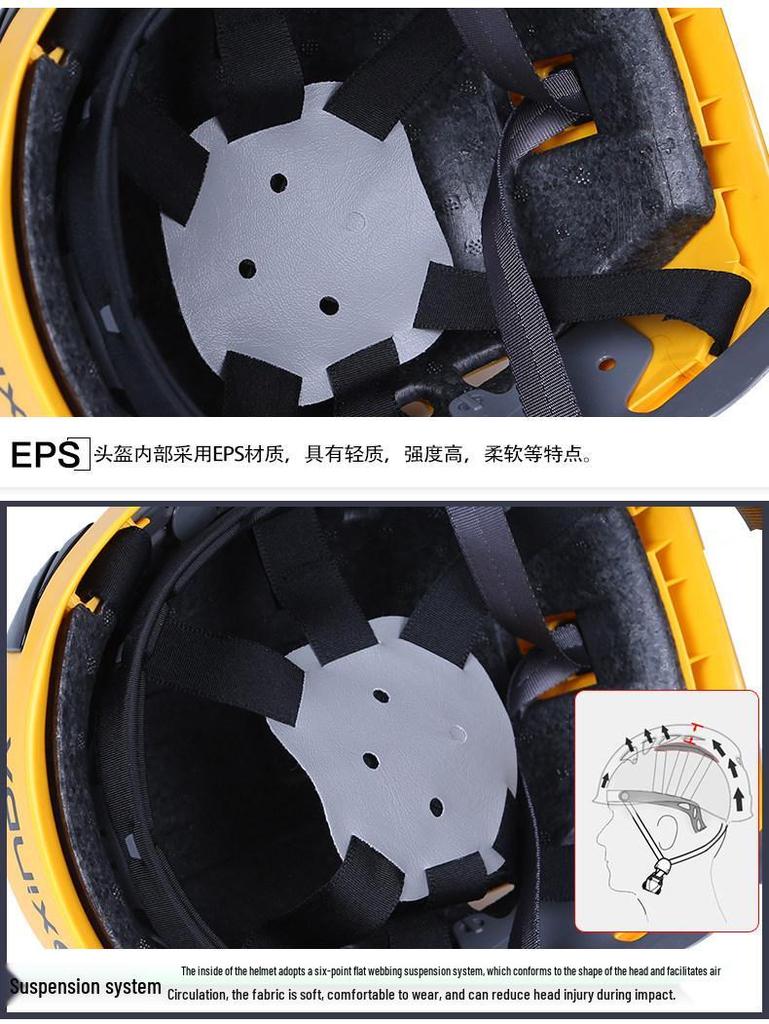 Xinda Industrie-Sicherheitshelm für Höhenarbeiten, Rettung und Klettern.