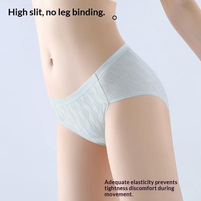 Braguitas de Primavera y Otoño Transpirables Antibacterianas Cómodas Sin Marcas Sin Cintura Baja para Mujer
