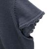 Leilian French sleeve knit 13 Charcoal Navy Women Used