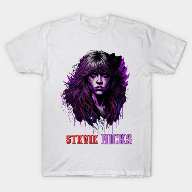 Stevie Nicks 3D splash Art (2) T-Shirt Short Sleeve All Sizes S to 5 XL Unisex T-Shirt XXXXL