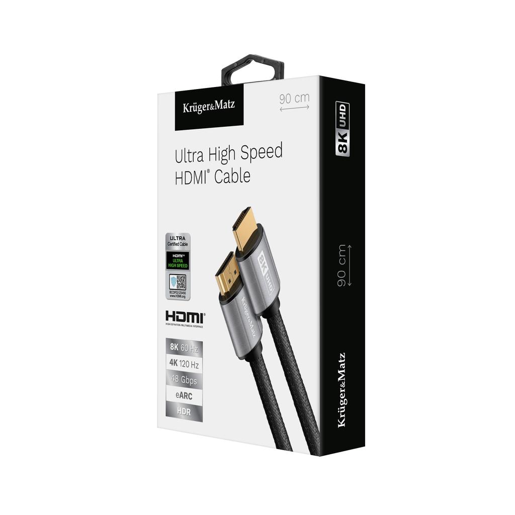 HDMI - HDMI 2.1 cable 0.9m UHD 8K 60Hz KrugerMatz