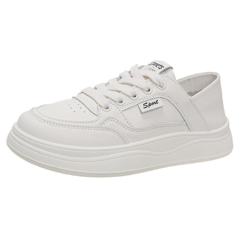 Autumn New First-layer Cowhide Little White Shoes Soft Sole Not Tired Feet Women's Shoes Versatile Light Casual Sports Shoes