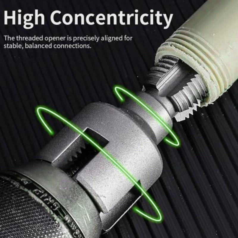 Pipe Threader Set 4 Point 6 Point Carbon Steel Threading Tool with Gloves and PTFE Tape for Plumbing Installation