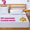 Protège Matelas - RICHAIR by K - 140x190cm - Imperméable - Hypoallergénique - Respirant