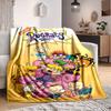 1pc Rugrats Babies Flannel Throw Blanket - HD Printed Lightweight Soft Warm All-Season Blanket for Sofa, Bed,