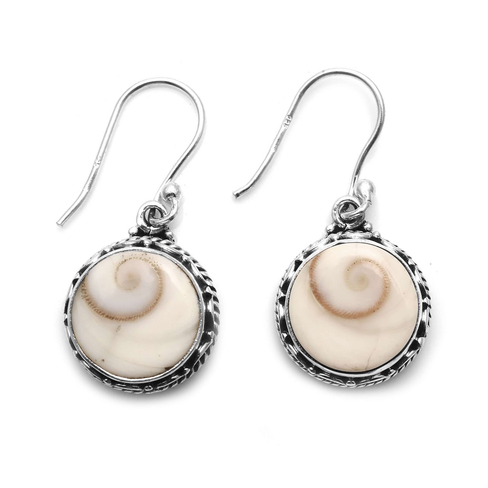 

Shiva Eye Gemstone Earrings Solid 925 Sterling Silver Handmade Earrings Jewelry Gift For Women And Girls E-3606