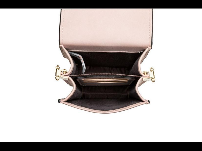 Prettyzys Pureti Ρετρό Μικρή Τετράγωνη Τσάντα Ώμου - Ευέλικτη Τσάντα Χιαστί για Κινητό Τηλέφωνο