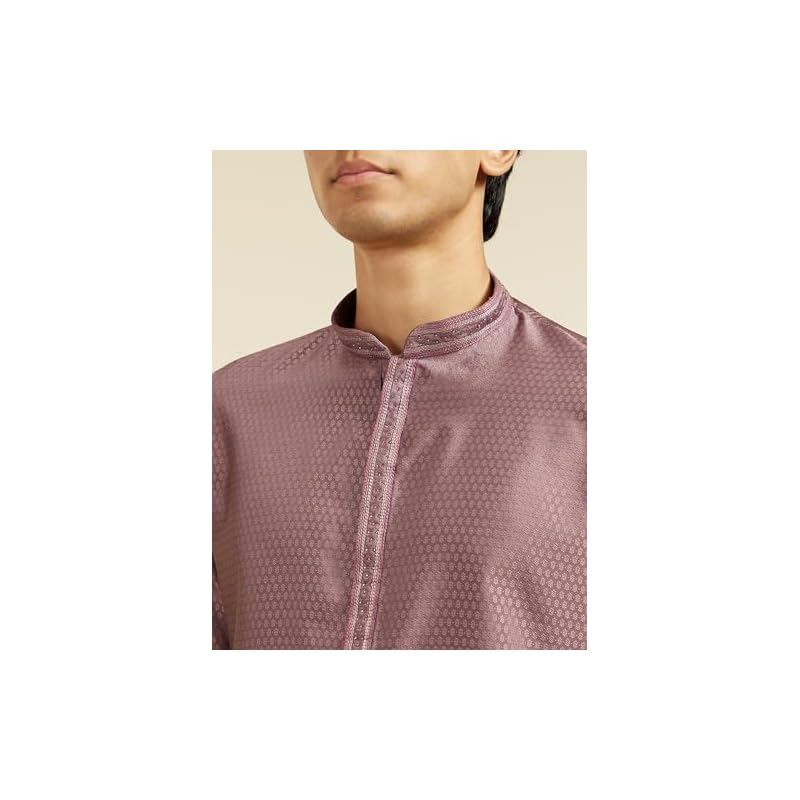 Diwas By Manyavar Men' Art Silk Thread Work Kurta ( , )