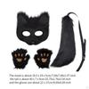 Animal Mask and Tail Set Long for Role Play Halloween Party Costume