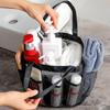 Foldable Mesh Hanging Shower Caddy - Travel Wash Bag & Storage Handbag