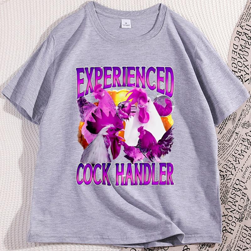 Funny Experienced Cook Handler Graphic T Shirts Adult Crazy Humor Short Sleeve Cotton Tshirts Unisex Unisex Tees