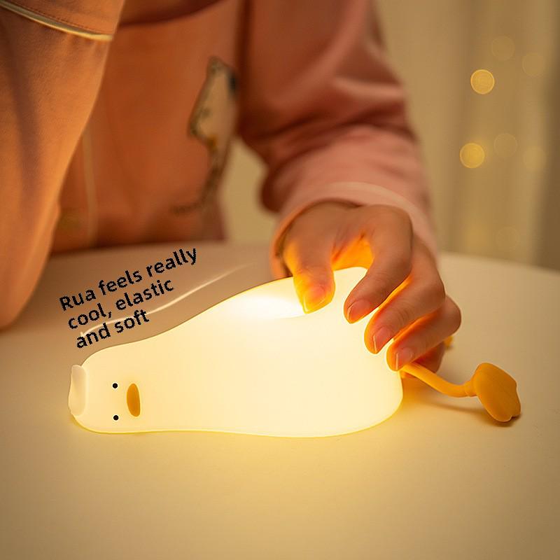 Silicone Duck Night Light & Phone Holder - Children's Gift