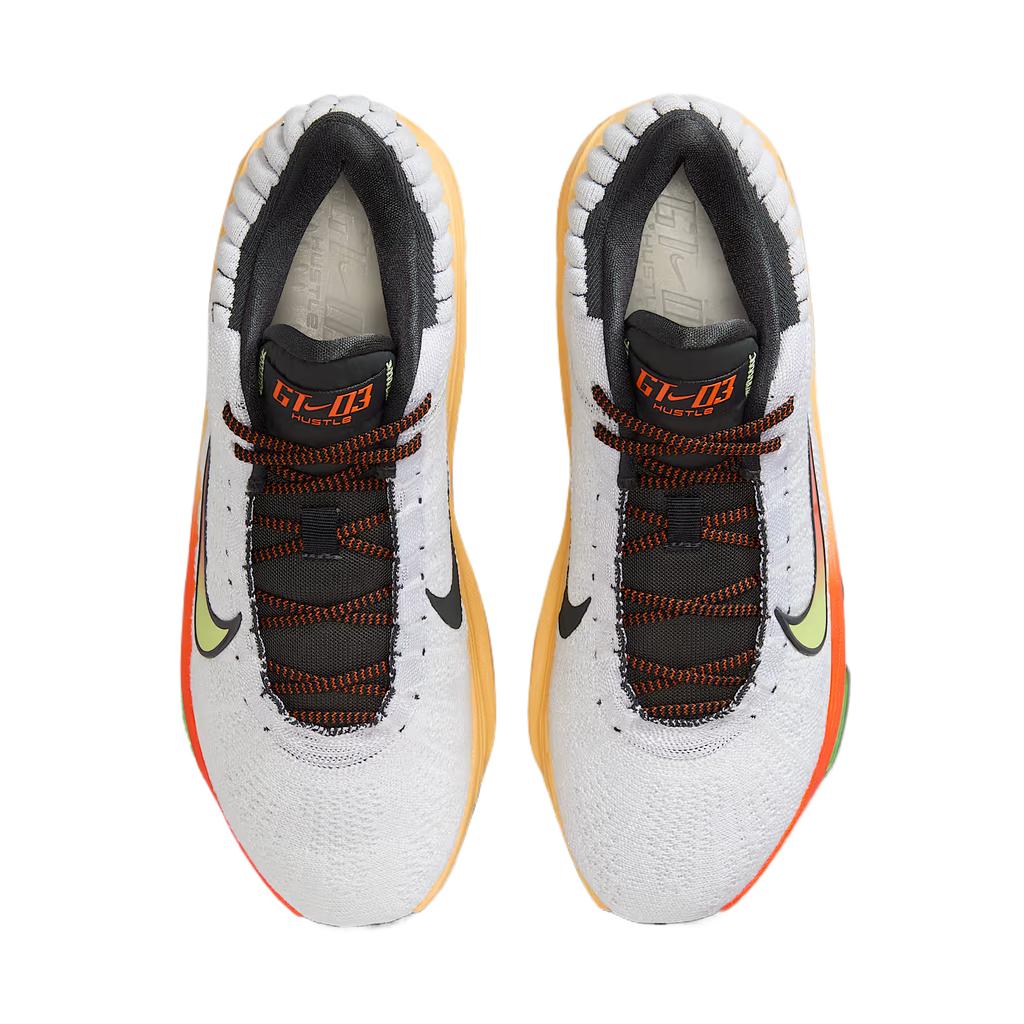 Nike GT Hustle 3 Comfortable Fashion Trendy Minimalist Durable Mid-Top Basketball Shoes Men sneaker White Orange FV5952-101