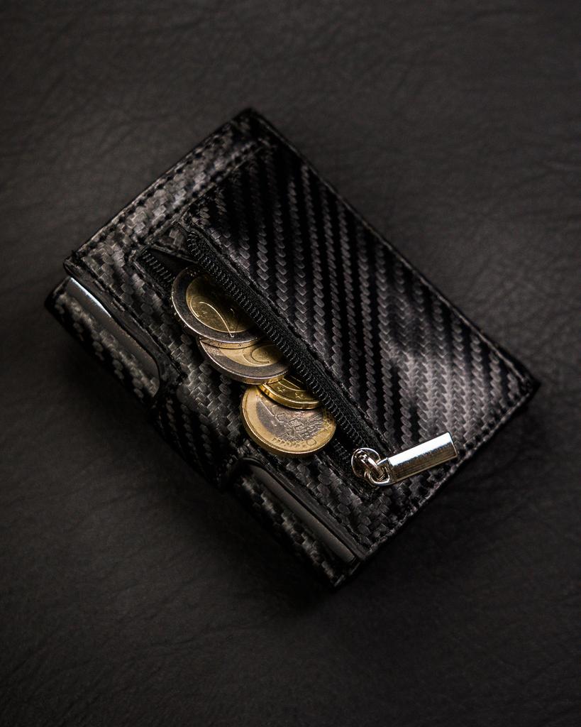 Men's Leather Wallet PTN W882-CF-4536 Black
