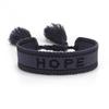 Handmade European Style Embroidered Love Bracelet with Tassels for Girls
