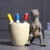 1pc Creative Cartoon Dinosaur Pen Holder Ornament Gift Desktop Storage Resin Craft Gift Decoration Home Decor