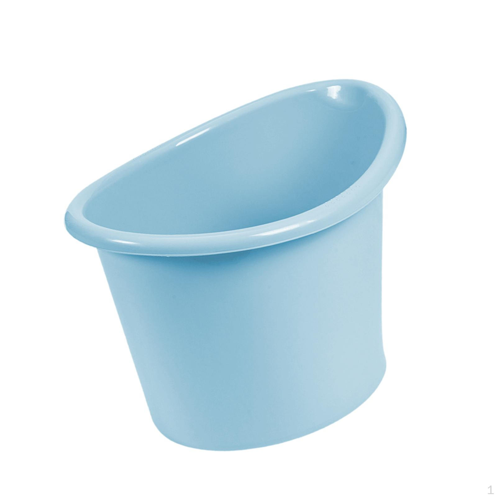 

Bath Bucket with Support Seat Infant Bathtub for Infants Newborn blue синий