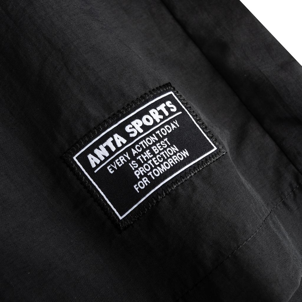Anta Mens Woven Five-Point Shorts Summer 2026 Casual Shorts Men bottoms Basic-Black 952628502-3