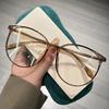 Ultra Light Frosted Large Frame Anti Blue Light Myopia Glasses 1 0 To -4 0 Resin Lenses