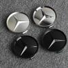 New 2025 Hot 4pcs 75mm Car Wheel Hub Cap Emblem for Mercedes Benz C180 E300 ML350 GLC W163 W166 W167 W204 W205 W212 W213 X253 W1