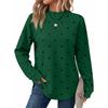 Damen Vintage Polka Dot Oberteil, Lässige Vielseitige Bluse für den Alltag
